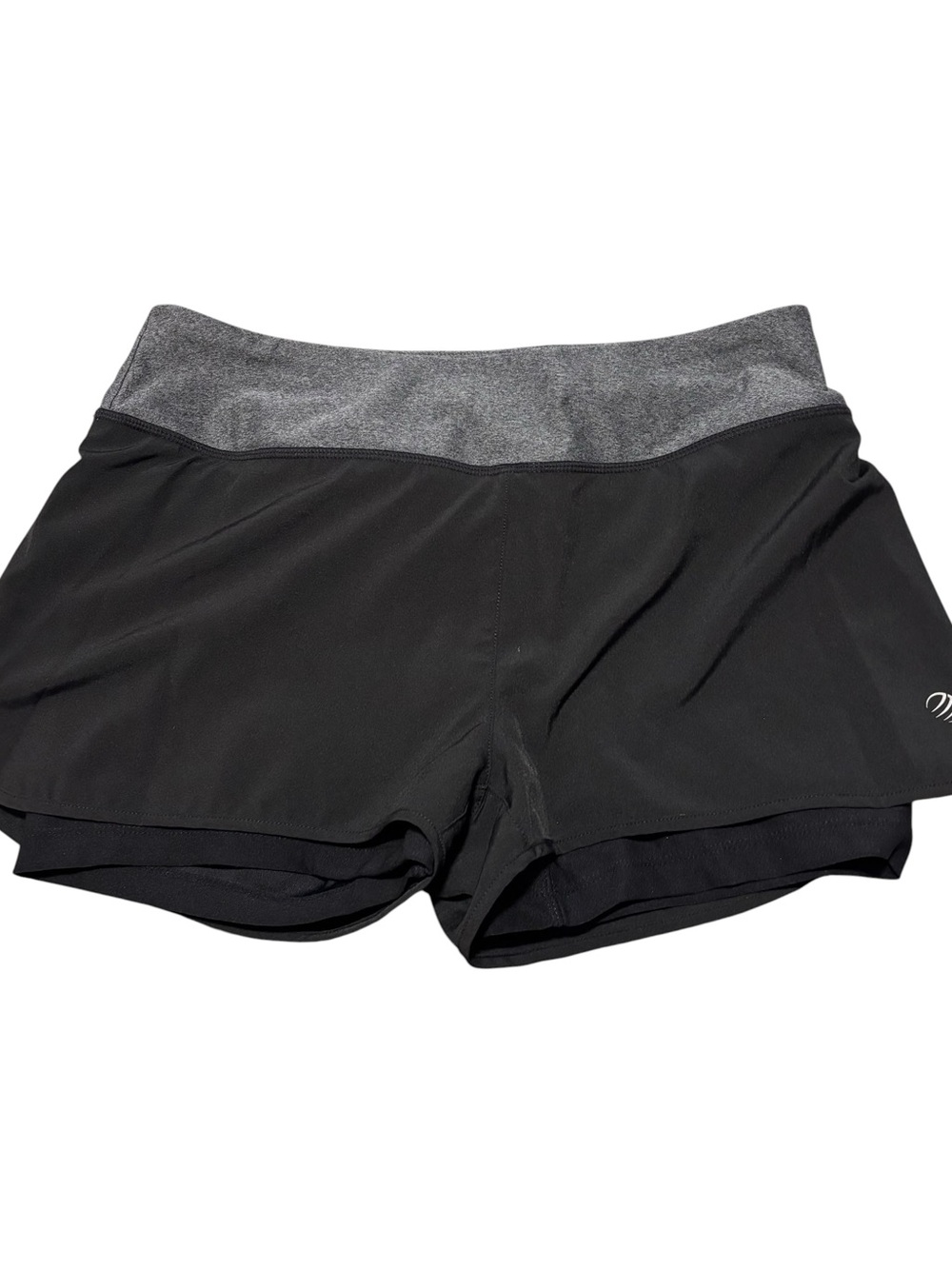 MPG Women’s Run Shorts Black With Pink Zipper Pocket In Waist Size Small